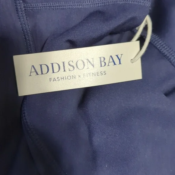 *new with tags* Addison Bay Navy Cropped Leggings with Pink Stripes size 4X - Picture 5 of 6